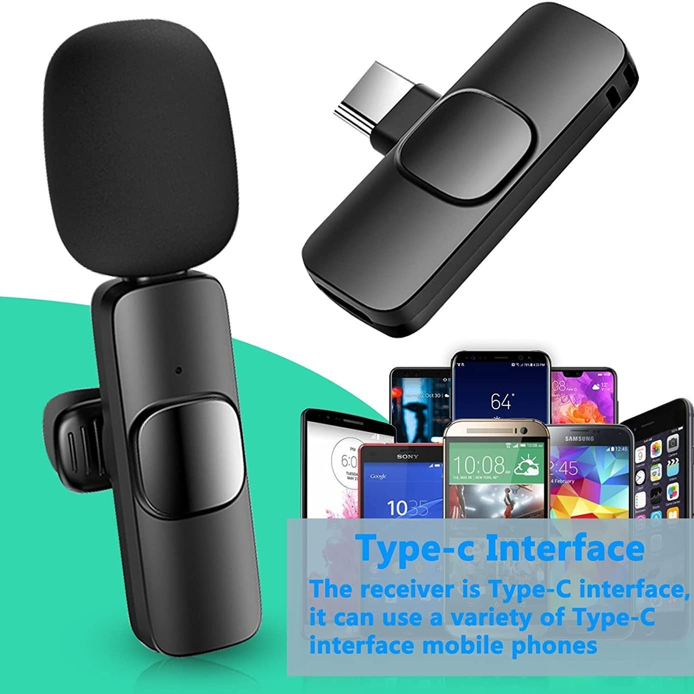 Wireless Lavalier Lapel Microphone For IPhone IPad Professional Wireless Clip Mic - Cordless Omnidirectional Condenser Recording Mic For Interview Video Podcast Vlog YouTube Wireless Lavalier Lapel Microphone For IPhone IPad Professional Wireless Clip Mic - Cordless Omnidirectional Condenser Recording Mic For Interview Video Podcast Vlog YouTube